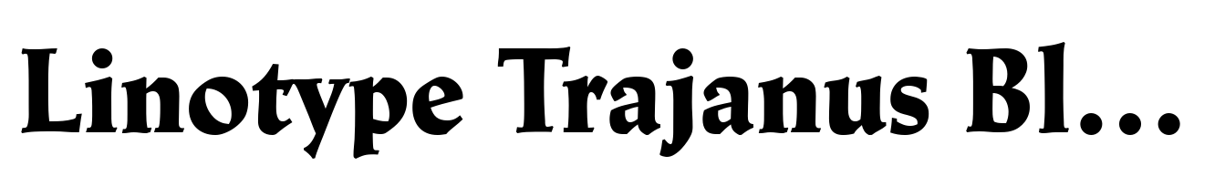 Linotype Trajanus Black